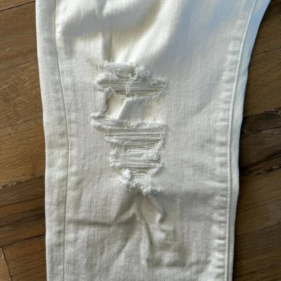 Abercrombie Skinny White Distressed Jeans Felix Stretch 32x34 - Picture 2 of 11